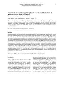 Characterization of the regulatory function of the 46