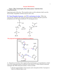 1 Enzyme Mechanisms Topics: TIM, Chymotrypsin, Rate