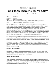 MARXIAN ECONOMIC THEORY