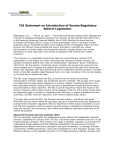 FSI Statement on Introduction of Senate Regulatory Reform