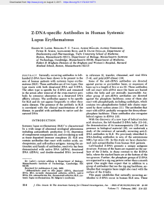 Z-DNA-specific Antibodies in Human Systemic