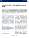 The Structure and Physiology of the Nuclear Pore Complex and its