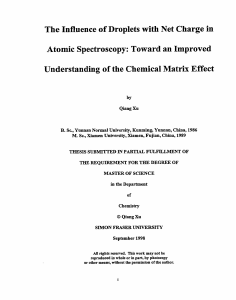 The Influence of Droplets with Net Charge in Atomic Spectroscopy