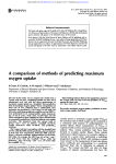 A comparison of methods of predicting maximum