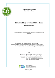 Dielectric Study of Triton X100: a Glass- forming liquid