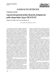 Long-term total parenteral nutrition with growth, development and