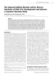 The heparin-binding domain confers diverse functions of VEGF