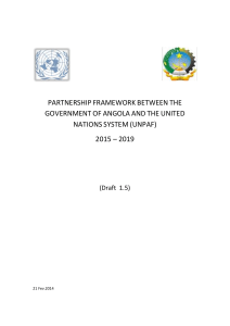 PARTNERSHIP FRAMEWORK BETWEEN THE GOVERNMENT OF