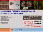 error, bias, problems and pitfalls in epigenetic epidemiology