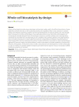 Whole-cell biocatalysts by design - Microbial Cell Factories