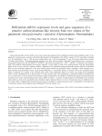Differential mRNA expression levels and gene sequences of a