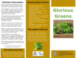 Glorious Greens ½ - The University of Arizona Extension
