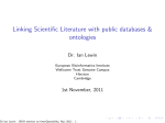 Linking Scientific Literature with public databases