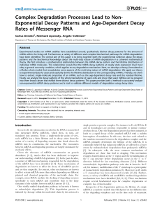 Complex Degradation Processes Lead to Non