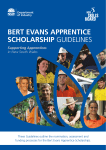 bert evans apprentice scholarship guidelines