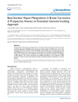 Oncomedicine Base Excision Repair Manipulation in Breast