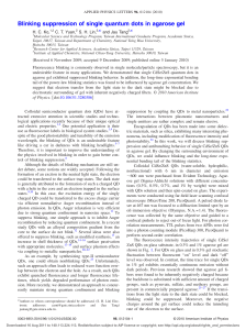 Blinking suppression of single quantum dots in agarose gel