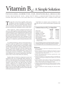 Vitamin B12 A Simple Solution.indd