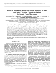 Effect of Supporting Substrates on the Structure of DNA and DNA