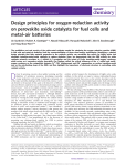 Design principles for oxygen-reduction activity on perovskite oxide