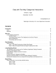 Data with Two Way Categorical Interactions