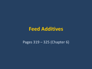 Feed Additives - anslab.iastate.edu
