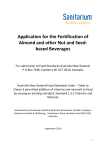 Application for the Fortification of Almond and other Nut and Seed