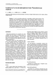 Isolation of a novel siderophore from Pseudornonas cepacia