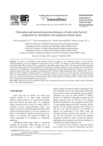 Fabrication and electrochemical performance of solid oxide fuel cell