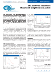 DNA and Protein Concentration Measurements Using Fluorescence