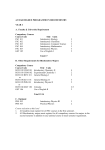 4-YEAR DEGREE PROGRAMME I BIOCHEMISTRY YEAR I A