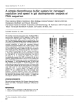 simple discontinuous buffer system for increased solution and speed