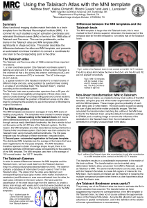 Using the Talairach atlas with the MNI template