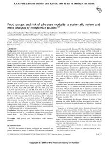 Food groups and risk of all-cause mortality: a - CIV