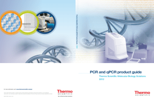 PCR and qPCR product guide