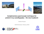 Complementary spectroscopic techniques for protein X-ray