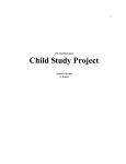 1 UW-MILWAUKEE Child Study Project Anthony Stecher 11/5/2012