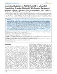 Germline Mutation in NLRP2 (NALP2) in a Familial