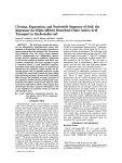 Cloning, Expression, and Nucleotide Sequence of lid?