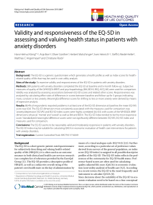 Validity and responsiveness of the EQ