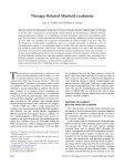 Therapy-Related Myeloid Leukemia