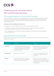 Enhancing small cell performance with synchronised backhaul