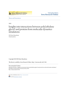 Insights into interactions between poly(ethylene glycol) and proteins