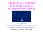 Chemistry in Computers: from Educational Tools to