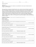 Mutations Worksheet