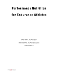 Performance Nutrition for Endurance Athletes
