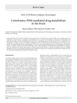 Cytochrome P450–mediated drug metabolism in the brain