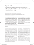 Original article The protease inhibitors ritonavir and saquinavir