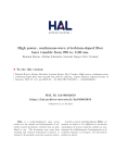 High power, continuous-wave ytterbium-doped fiber - HAL