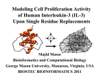 Modeling Cell Proliferation Activity of Human Interleukin